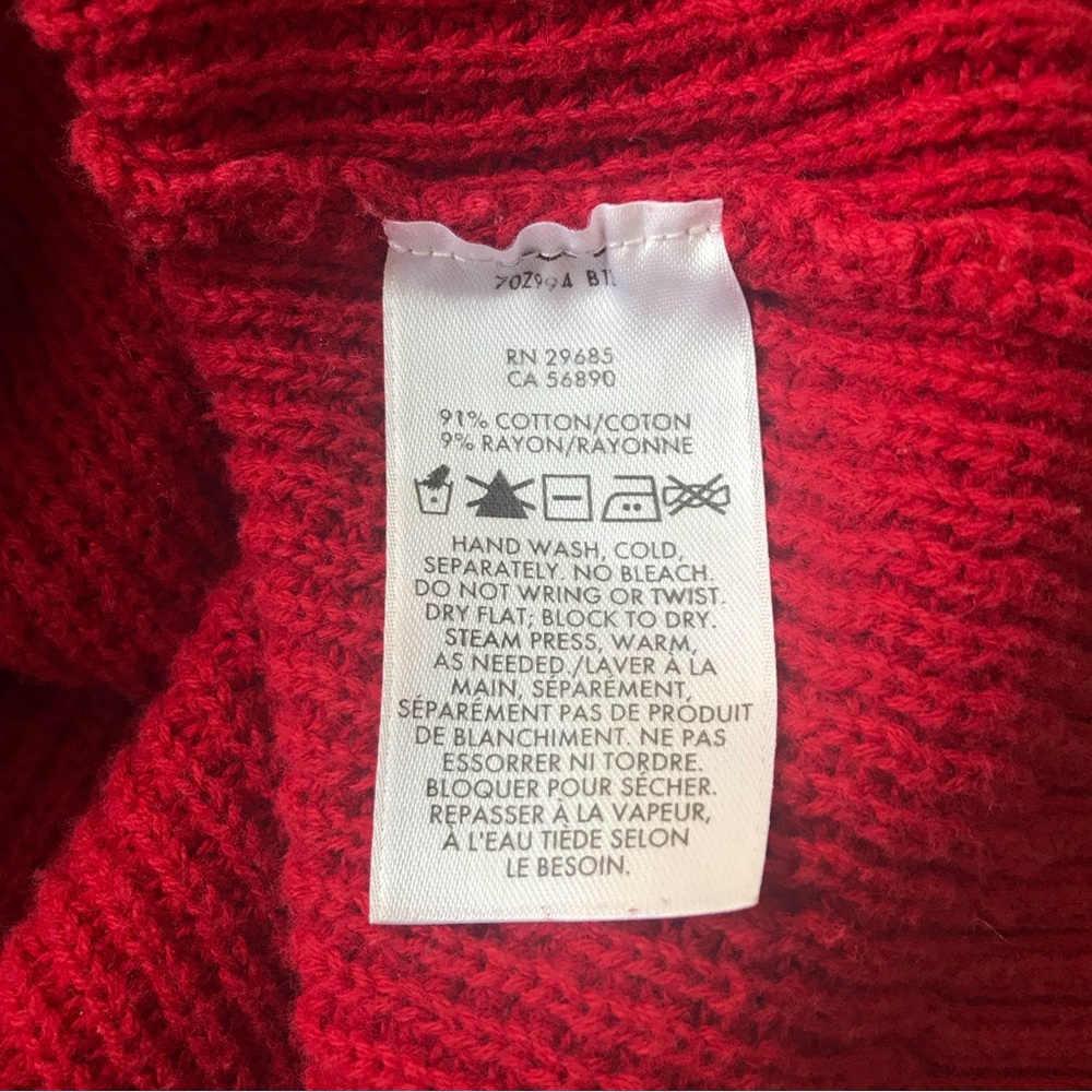 Pendleton Red Pull Over Knit Sweater Size Medium. - image 7